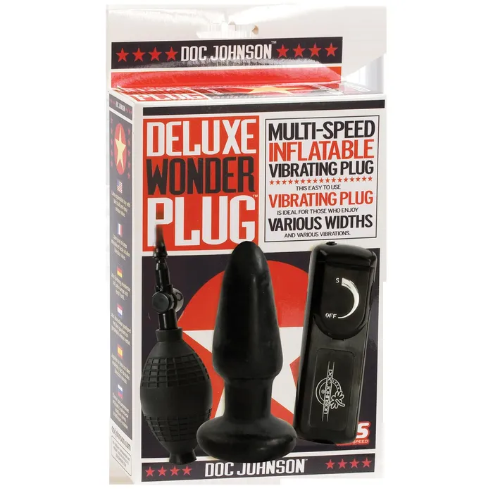 Anal | Doc Johnson Deluxe Wonder Plug - Black Anal | Doc Johnson Deluxe Wonder Plug - Black