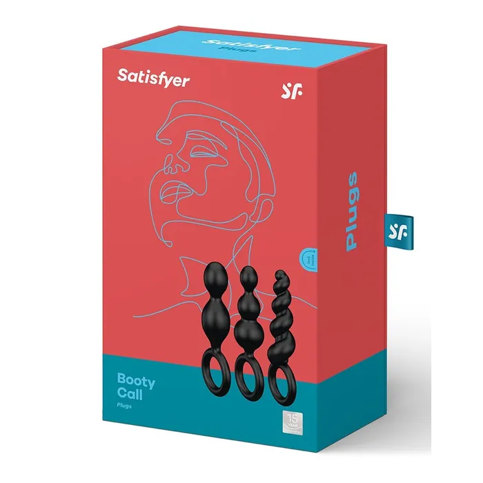 Anal Satisfyer Satisfyer Booty Call Anal Plug Set Black 3 Pieces Anal Satisfyer Satisfyer Booty Call Anal Plug Set Black 3 Pieces