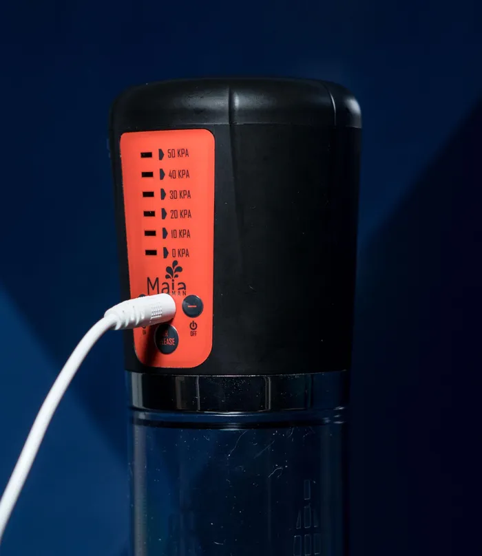 Maia Toys Male Sex Toys Jackson Rechargeable Penis Vacuum Pump Orange Maia Toys Male Sex Toys Jackson Rechargeable Penis Vacuum Pump Orange