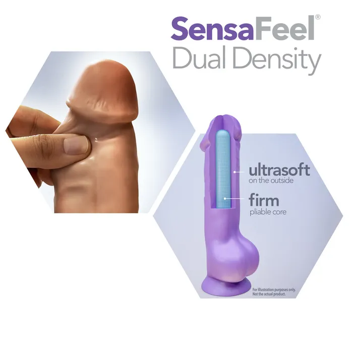 Au Naturel By Blush Jack Realistic Mocha 75Inch Long Dildo With Suction Cup Base Blush Dildos