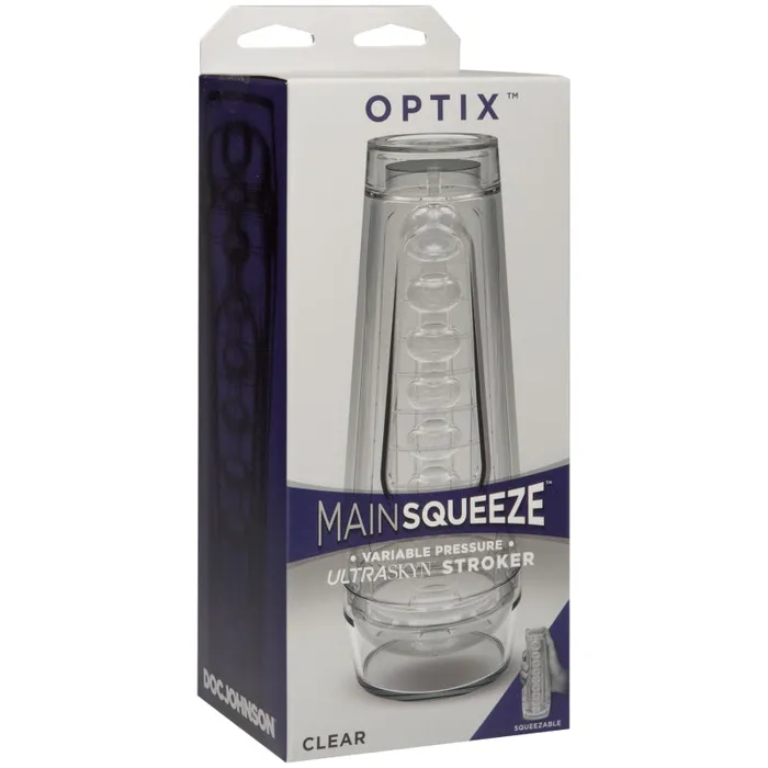 Doc Johnson Main Squeeze Optix Clear Dildos Doc Johnson Main Squeeze Optix Clear Dildos