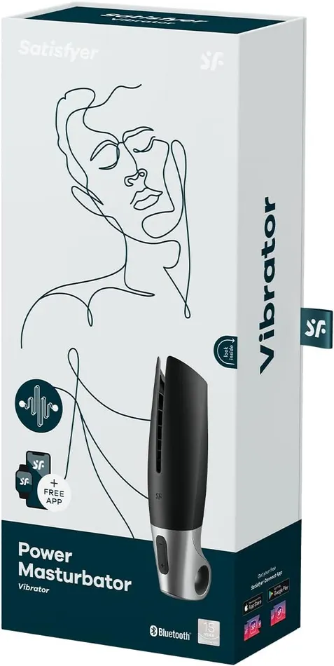 Satisfyer Power Masturbator Glans and Penis Vibrator with APP Satisfyer Male Sex Toys