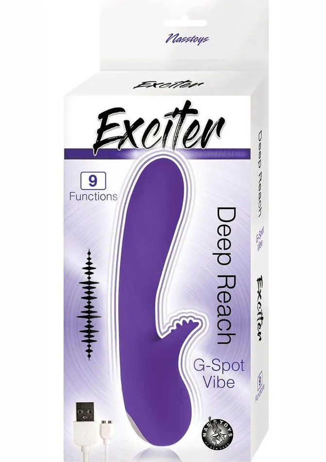 Exciter Deep Reach GSpot Rechargeable Silicone Vibrator Exciter Female Sex Toys Exciter Deep Reach GSpot Rechargeable Silicone Vibrator Exciter Female Sex Toys