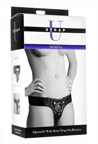 Female Sex Toys Domina Adjustable Wide Band Strap on Harness XR Brands Strap U