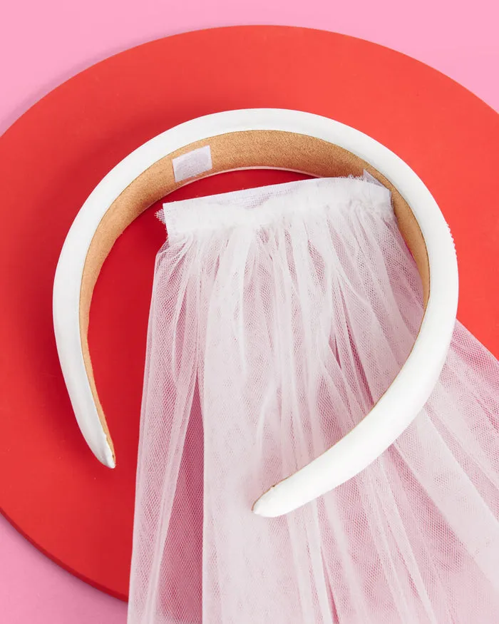 Xo fetti Bridal Headband with removable veil Male Sex Toys