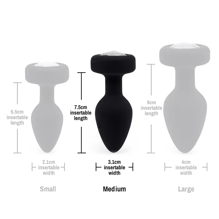 AAPD Male Sex Toys Ashella Vibes Remote Control Vibrating Jewel Butt Plug Medium