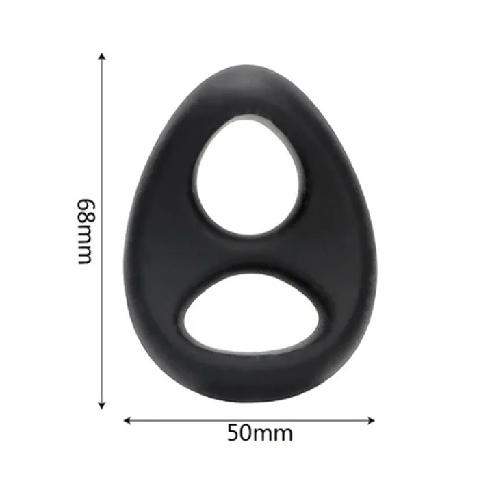 Leto Male Sex Toys Leto Stay Hard Double Silicone Cock Ball Ring