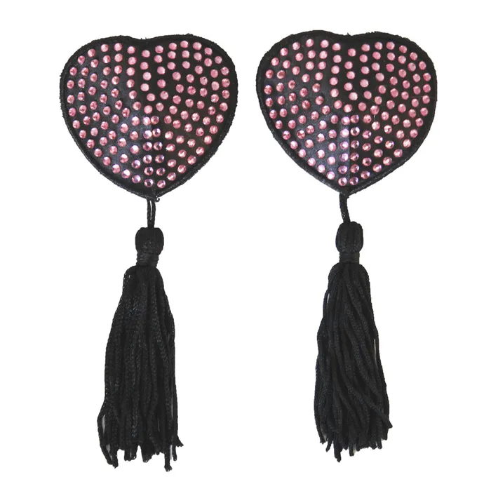 LOVE IN LEATHER BURLESQUE SERIES NIPPLE TASSELS AND PASTIES NIP02A Love In Leather Male Sex Toys