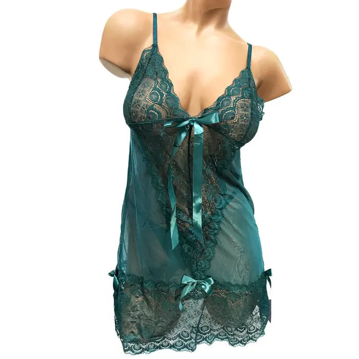 Poison Rose Vibrators Poison Rose Lace Bow Babydoll 732 Curvy