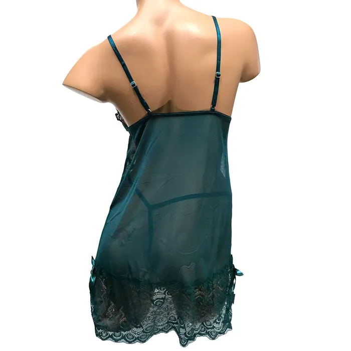Poison Rose Vibrators Poison Rose Lace Bow Babydoll 732 Curvy