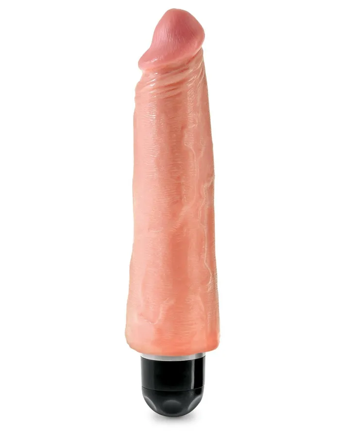 Dildos Pipedream King Cock 8 Vibrating Stiffy Flesh