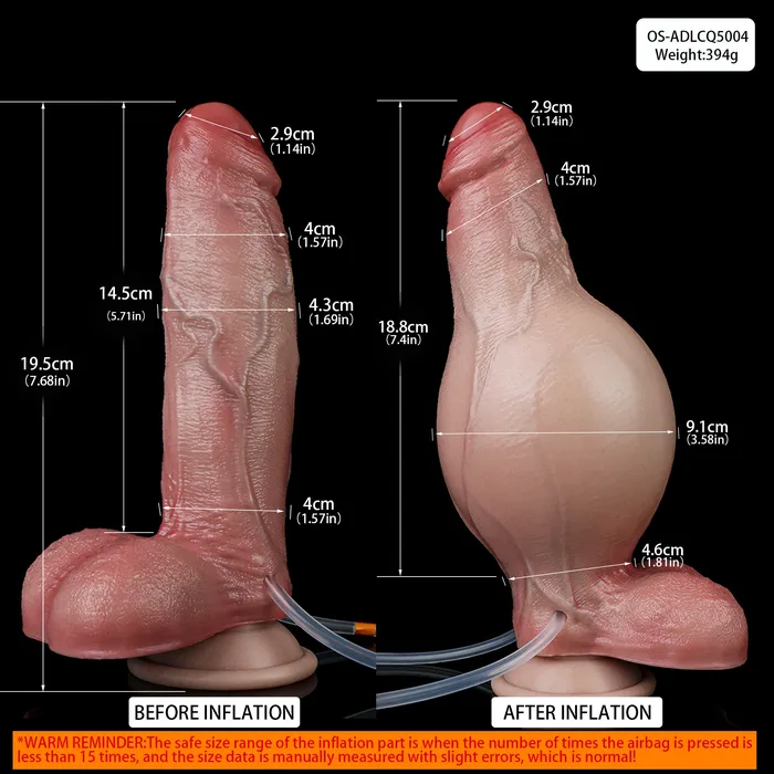 Domlust Realistic Cumming Dildo inflatable Butt Plug Big Testicle Life Size Anal Sex Toys for Women Lesbian Anal