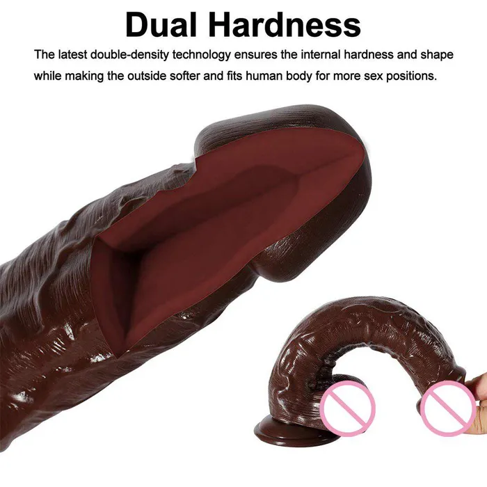 eprolo Female Sex Toys Realistic Big Dildo with Strong Suction Cup for HandFree Play