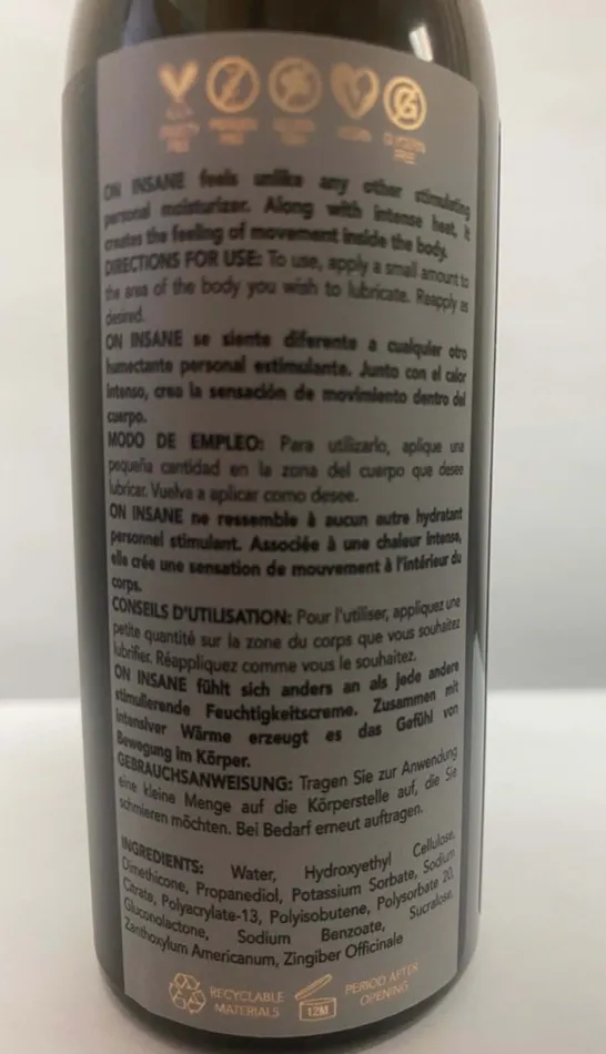 Female Sex Toys Sensuva On Insane UltraStimulating Personal Moisturizer 4oz Original Unflavored Female Sex Toys Sensuva On Insane UltraStimulating Personal Moisturizer 4oz Original Unflavored