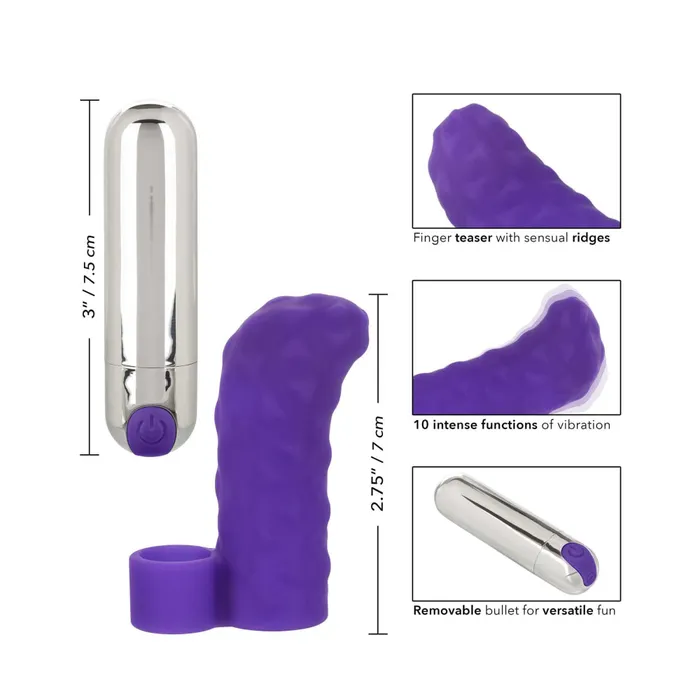 Intimate Play Purple Rechargeable Finger Teaser California Exotic Vibrators