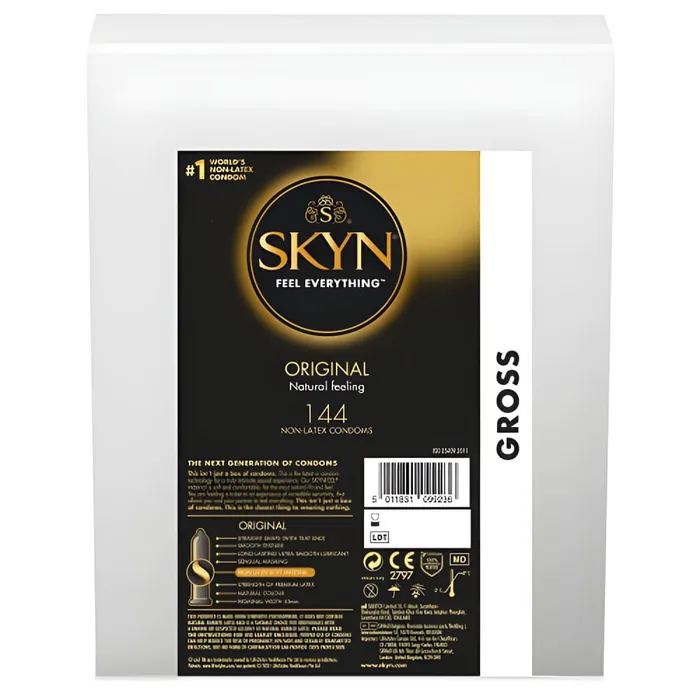 Male Sex Toys Mates Mates SKYN Original Condom BX144 Clinic Pack