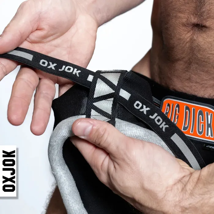 OXBALLS Dildos BULGER the big pouch jock BLACK IRON XXLARGE
