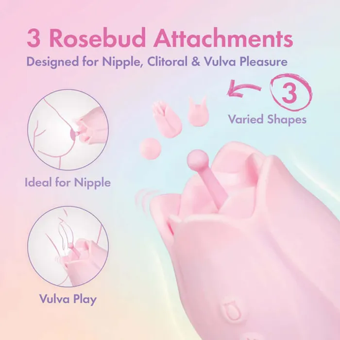 Play With Me Romantic Rose Vibrator Pink Blush Vibrators