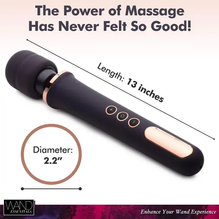 Wand Essentials Scepter 50X Silicone Wand Massager Wand Vibrator Female Sex Toys Wand Essentials Scepter 50X Silicone Wand Massager Wand Vibrator Female Sex Toys