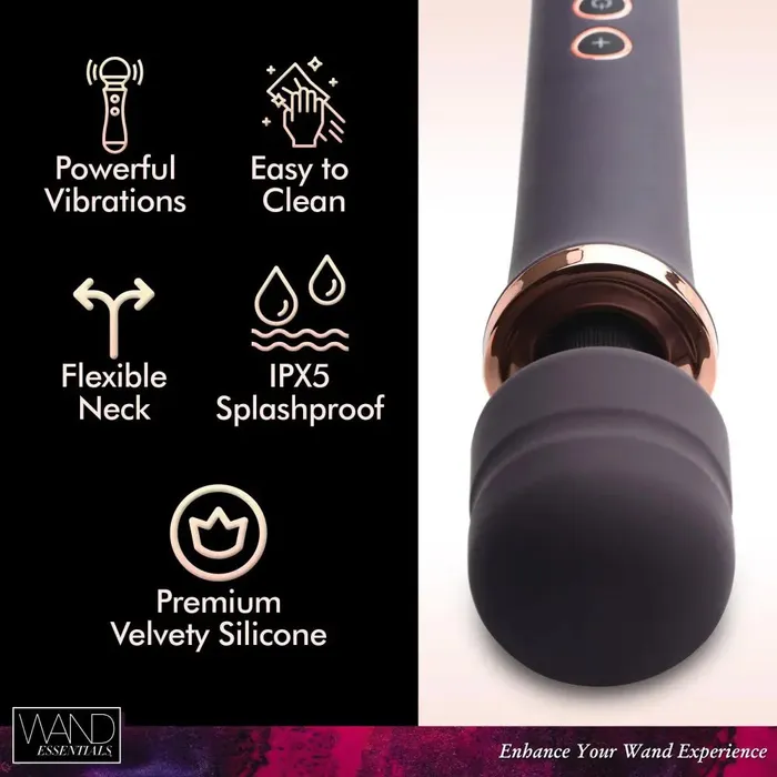 Wand Essentials Scepter 50X Silicone Wand Massager Wand Vibrator Female Sex Toys Wand Essentials Scepter 50X Silicone Wand Massager Wand Vibrator Female Sex Toys