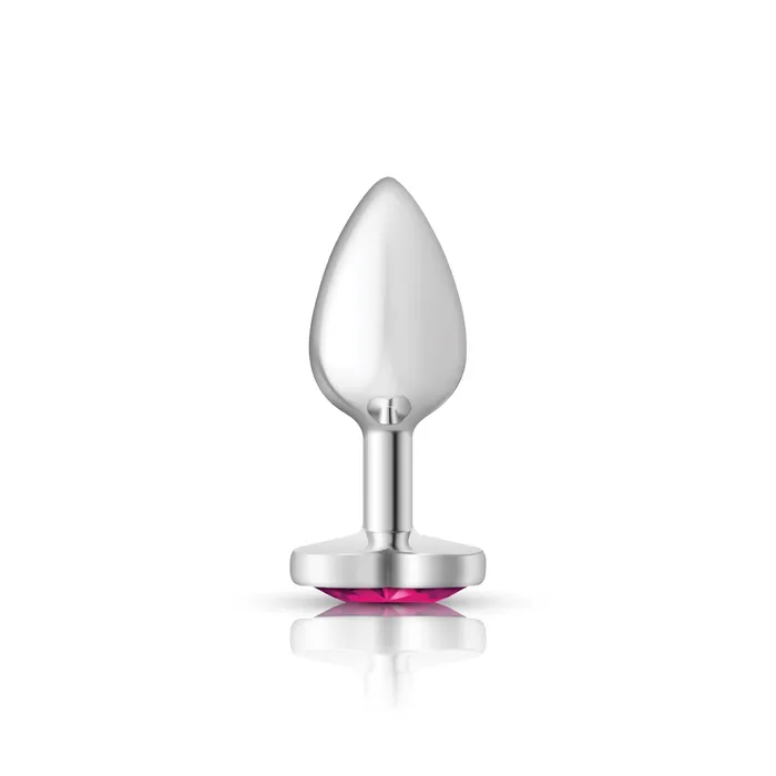 Anal Cheeky CharmsSilver Metal Butt Plug HeartBright PinkSmall Viben Anal Cheeky CharmsSilver Metal Butt Plug HeartBright PinkSmall Viben
