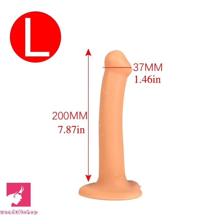 Anal Weadultshop 709in 787in Slender Anal Silicone Soft Slim Dildo Women Butt Plug