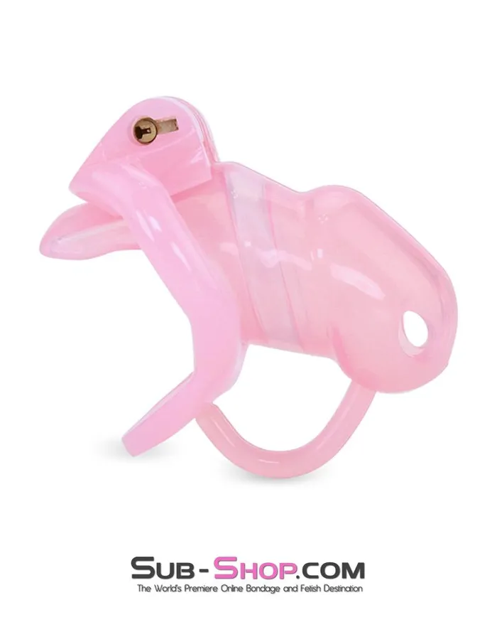 Aria Male Sex Toys 1359AR Little Sissy Cock Blocker Silicone Locking Male Chastity with Ball Divider MEGA Deal