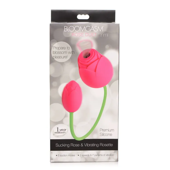 Bloomgasm Rose Duet Sucking Rose and Vibrating Rosette XR Brands Vibrators