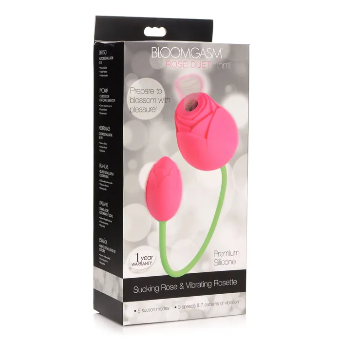 Bloomgasm Rose Duet Sucking Rose and Vibrating Rosette XR Brands Vibrators