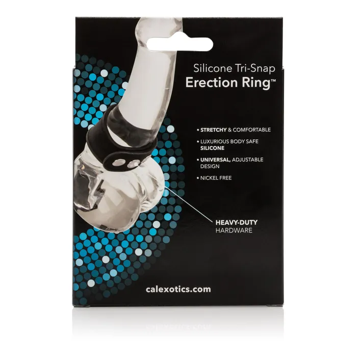 CalExotics Male Sex Toys Silicone TriSnap Erection Ring CalExotics Male Sex Toys Silicone TriSnap Erection Ring