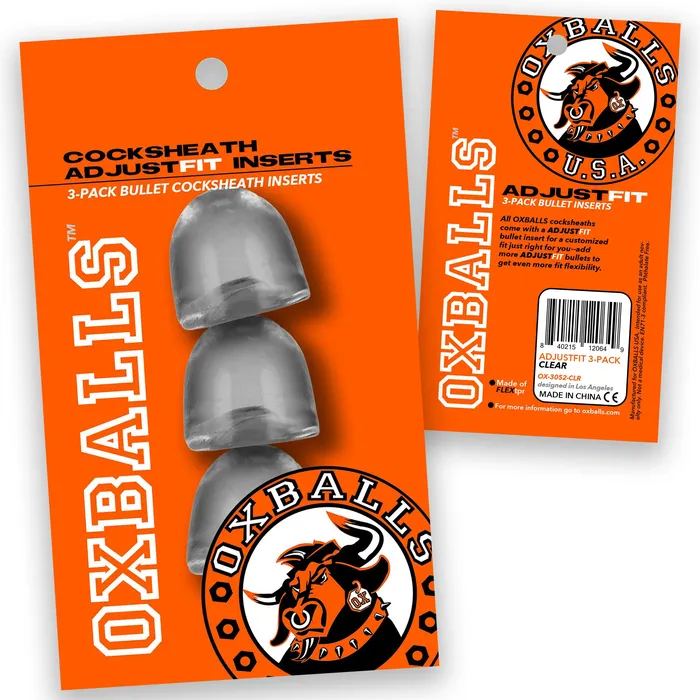 Cocksheath Adjustfit 3 Pack Bullet Inserts Oxballs Female Sex Toys Cocksheath Adjustfit 3 Pack Bullet Inserts Oxballs Female Sex Toys