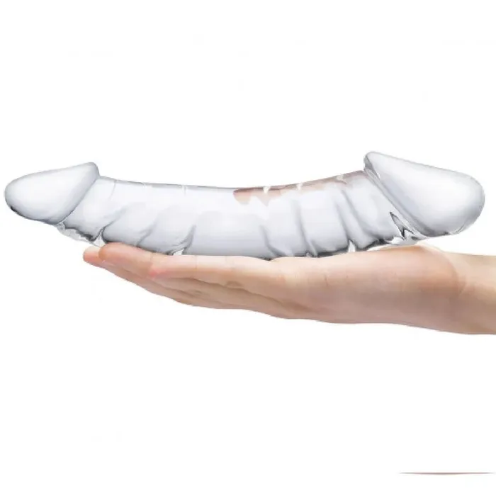  Dildos 10 inch Dual Ended Textured Glass Dildo